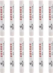 uxcell Furniture Repair Crayons, 12 Pcs Wax Wood Filler Sticks Wood Wax Crayons for Scratches, Wood Floor, Holes, Tables, White Maple