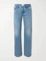 [ST. AGNI] ST. AGNI - + Outland Denim 90s Low-rise Straight-leg Organic Jeans - Light denim - 30 30 Blue