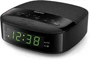 Philips Audio Philips Clock R3205/12 (Double Alarm, Sleep Timer, Compact Design, FM Digital Radio, Battery Safety) -2020/2021 Model