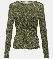 [Isabel Marant] Isabel Marant Jalilagb draped jersey top AU 14 black