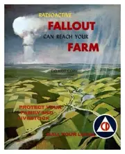 RADIOACTIVE FALLOUT CAN REACH YOUR FARM ATOMIC BOMB FLYER 8X10 PHOTO