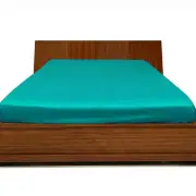 Awesome 1 PC 14'' ht. Mattress Bed Bug Aqua Blue Emperor Satin Mattress Cover