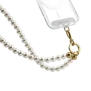 - Pearl Cross-body Strap Pearl Cross-body Strap - Pearl with Gold