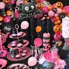 Halloween Balloons Set Latex Black Orange Confetti Balloons Set Reusable BijdQ