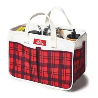 在飛比找蝦皮購物優惠-日本 Kalita咖啡品牌 格紋托特包 收納包 午餐提包 手