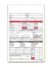 Plain Towing Register Form - 5.5" × 8.5", 2-Part Carbonless Edge-Glued Design