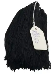 Chainette Tassel LOT 12 pieces Black NOS 6 1/4" L