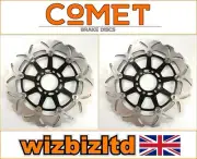 Cagiva Raptor 1000 2000-2005 [Pair of Comet Front Brake Discs] [Black WF-Series]