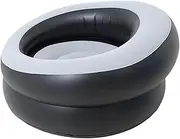 Inflatable Couch Inflatable Chair Comfortable Single Lounger Air Sofa for Courtyard Camping Trekking Trips Outdoor Activities, Gray