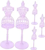 [INOOMP] 5pcs Doll Clothing Support Mannequin Model Compact Full Dress Stand for Doll Outfits Safe Construction for Displaying Clothes and Accessories