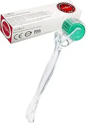 AG192 Titanium Diamond Shaped Individual Microneedle 0.25mm Derma Roller Skin Care for Face Facial Wrinkles Hair Loss Regrowth Stretch Marks Micro Needles Microneedling Needling Kit with Case