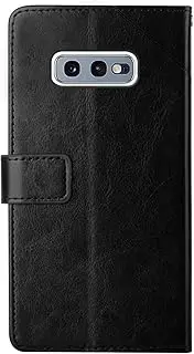 Compatible with Samsung Galaxy S10e G970F Cover,Compatible with Samsung Galaxy S10e G970F PU Leather Card slot Magnetic Closure Flip Kickstand Black