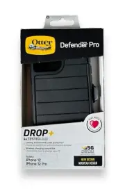New OtterBox Defender Pro Series Case Holster iPhone 12 & iPhone 12 Pro Black