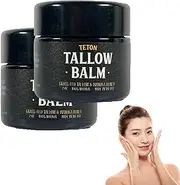 Teton Grass-Fed Tallow & Manuka Honey Balm,Teton Tallow Balm,Teton Skincare Tallow Balm,Manuka Honey Skin Balm,Manuka Honey Lip Balm,Tallow And Manuka Honey Balm For All Skin,After-Sun Care (2pcs)