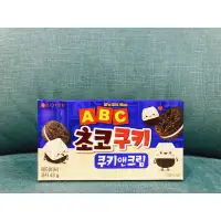 在飛比找蝦皮購物優惠-LOTTE 韓國樂天ABC字母巧克力餅 香草風味 夾心餅乾球