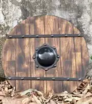 24'' Medieval Wooden Viking Handmade Crusader Wooden Shield gifts