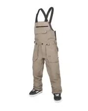 Volcom Roan Bib Overall Men's Snow Pants, Chestnut Brown, Medium