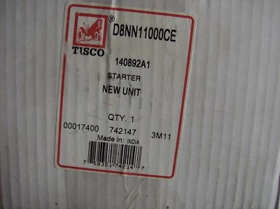 140892A1 D5NN11000CE STARTER FITS TRACTORs BACKHOE