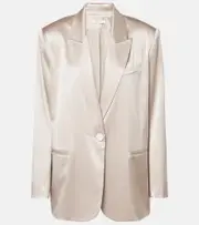 [The Sei] The Sei Oversized silk satin blazer AU 14 beige