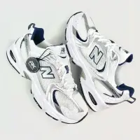 在飛比找蝦皮購物優惠-紐巴倫 New Balance 530 白銀海軍藍 100 