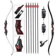 58" 20-50lbs Archery Takedown ILF Recurve Bow for Hunitng Target Longbow RH