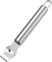 Lemon Zester Stainless Steel Citrus Grater with Channel Knife and Hanging Loop