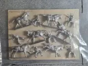 Vintage Pewter Horses And Soldiers. Beautiful And In Incredible Condition.