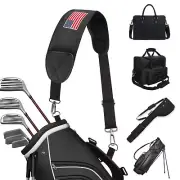 Golf Bag Strap Replacement Golf Bag Shoulder Strap Colorful USA Flag Single P...