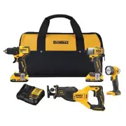 DEWALT 20V MAX 4-Tool Brushless Power Tool Combo Kit with Soft Case