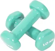 Orbit Vinyl Dipped Hand Weight Dumbbells, Green, 1 kg