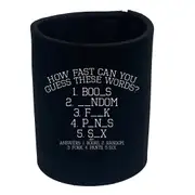 Guess These Words - Funny Novelty Stubby Holder