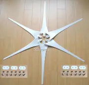 51" Diameter 6 Pcs Wind turbine blades for Wind generator Air X 403 303 Apollo