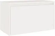 vidaXL Solid Wood Pine Wall Cabinet Indoor Living Room Bedroom Hanging Floating Shelf Ledge Cabinet Storage Organiser Wall Unit White