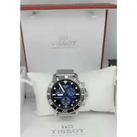 在飛比找蝦皮購物優惠-TISSOT Seastar1000 漸層藍色錶盤 銀色不鏽