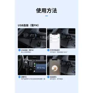 傳統喇叭升級藍芽音響藍牙接收器 車用MP3音樂播放器 FM藍牙發射器接收器 TF卡播放收音機FM音樂投放藍芽接受器AUX