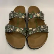 Birkenstock New w/ Box Sydney Magical Flower Dark Teal Birko-Flor N SelectSize