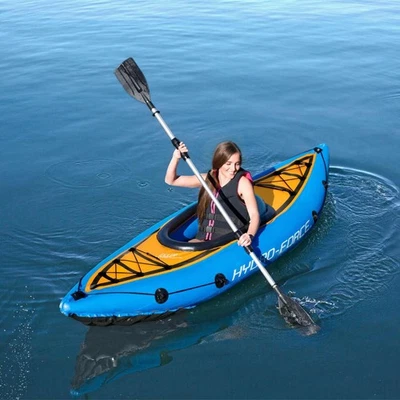 Hydro- 1 Person Inflatable Kayak Lightweight Portable Water Sports Boat 02549