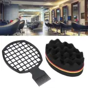 2Pcs Double-Side Wave Barber Hair Brush Sponge Twist Curls Coil Dreads Afro Locs