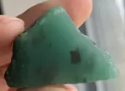 RARE Raw High Quality Smoky Green Amazonite With Tourmaline Inclusions Crystal