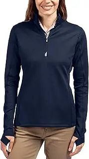 [Cutter & Buck] Women's Moisture Wicking UPF 50+ Stretch Traverse Half Zip Pullover