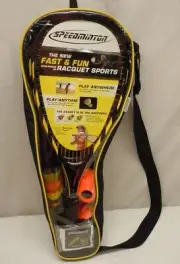 Speedminton Badminton Set Black Yellow Aluminum Racket