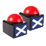 MyMealivos XL Buzzer Alarm Button with Sound and Light Trivia Quiz Game (2X) 2x