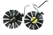 Pair Fans Cooler Fan For Asus RX 470 480 570 580 GTX 1080 PLD09210S12HH 87mm