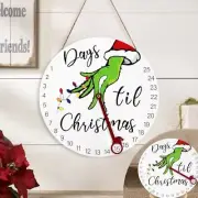 Christmas Decorations Welcome Sign | 2024 Christmas Countdown Advent white