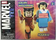 MINIMATES MARVEL UNIVERSE GAIJIN WOLVERINE AND MARIKO ACTION FIGURES 2 PACK NEW