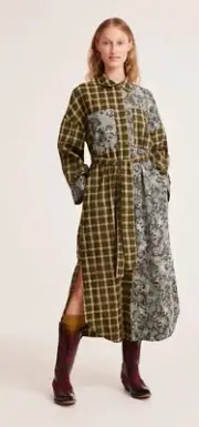 ODD MOLLY Krystal Shirt Dress - Size Large BNWT
