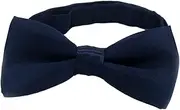 [kokiya] Kids Bow Tie Pre Tied Bow Tie Soft Fashion Solid Color Casual Neck Bowties Adjustable Bow Ties for Wedding Stage Performance