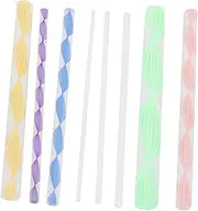 NUOBESTY Dual-Ended Nail Art Pens Set 8pcs Acrylic Dotting Rods Wax Stick Beginner Nail Art Tools for Paper Fabric Metal