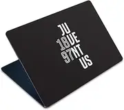 Head Case Designs Officially Licensed Juventus Football Club Typography Art Vinyl Sticker Skin Decal Cover Compatible with Apple MacBook Air 15" M2 2023
