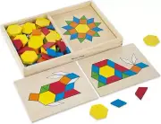 Melissa + Doug - Pattern Blocks And Boards Early Learning Preschool Shapes